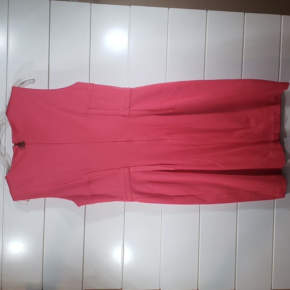 Tory Burch Osten coral pink sleeveless dress - Picture 6 of 10